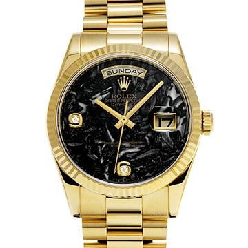 ロレックス デイデイト 118238 2BR アンモナイト/ダイヤモンド メンズ 時計 【中古】【wristwatch】