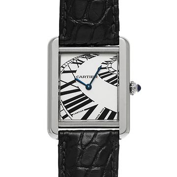 カルティエ タンクソロ SM W5200018 シルバー レディース 時計 【中古】【wristwatch】