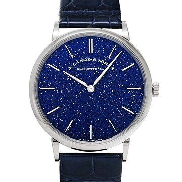 ランゲ＆ゾーネ サクソニア・フラッハ 205.086 コッパーブルー メンズ 時計 【中古】【wristwatch】
