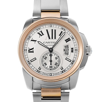 カルティエ カリブル ドゥ カルティエ W7100036 シルバー メンズ 時計 【中古】【wristwatch】