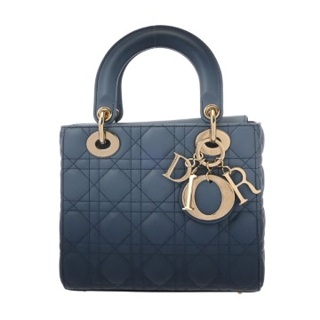 ディオール カナージュ LADY DIOR MY ABCDIOR バッグ スモール ブルーグラデーション M0538ONGE ラムスキン レディース バッグ 【中古】【bag】