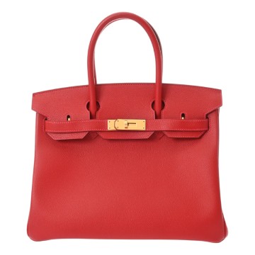 エルメス バーキン 30 ルージュピマン ヴォーエプソン レディース バッグ 【中古】【bag】