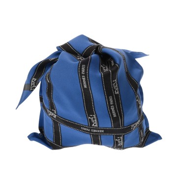 エルメス プティアッシュ フロシキ PM ブルー シルク100％ レディース バッグ 【未使用】【bag】
