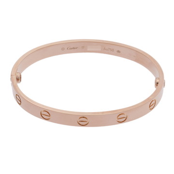 カルティエ ラブブレスレット #17 新型 ゴールド K18ピンクゴールド PG レディース ジュエリー 【中古】【jewelry】