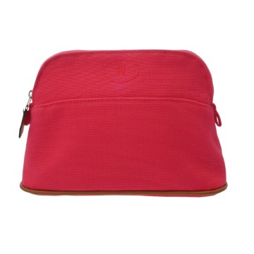 エルメス ボリード ポーチ ミニ ハイビスカス コットン ユニセックス 【中古】【bag】