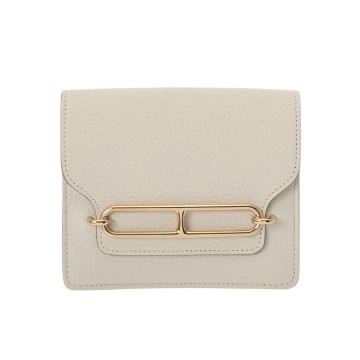 エルメス ルリ スリムウォレット マッシュルーム シェーブル レディース 財布 【中古】【purse】