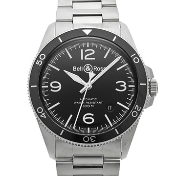 ベル＆ロス BR V2-92 ブラックスチール BRV292-BL-ST/SST マットブラック メンズ 時計 【中古】【wristwatch】