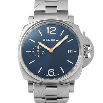 パネライ ルミノール ドゥエ 42mm PAM01124 ブルー メンズ 時計 【中古】【wristwatch】