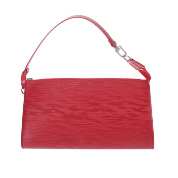 ルイ ヴィトン エピ ポシェットアクセソワール カスティリアンレッド M52947 レザー レディース 【中古】【bag】