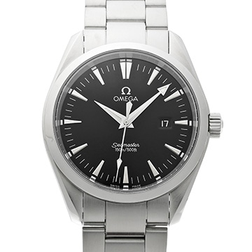オメガ シーマスター アクアテラ クォーツ 2517.50 ブラック メンズ 時計 【中古】【wristwatch】