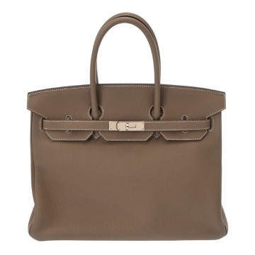 エルメス バーキン 35 エトゥープ トゴ ユニセックス バッグ 【中古】【bag】