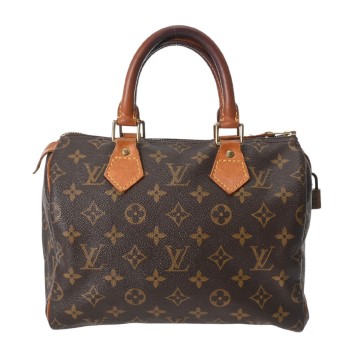 ルイ ヴィトン モノグラム スピーディ 25 ブラウン M41528 モノグラムキャンバス レディース バッグ 【中古】【bag】