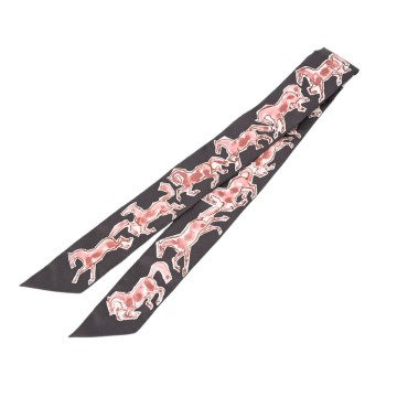 エルメス ツイリー CHEAUX EN LIBERTE マルチカラー 063803S シルク100％ レディース 【新品】【other】