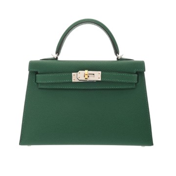 エルメス ミニケリー2 2WAY ヴェールモワイヤン ヴォーエプソン レディース バッグ 【未使用】【bag】