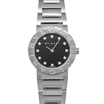 ブルガリ ブルガリブルガリ BB26SS ブラック/ダイヤモンド レディース 時計 【中古】【wristwatch】