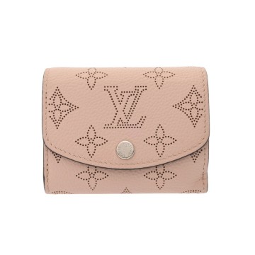 ルイ ヴィトン モノグラムマヒナ ポルトフォイユ イリス XS マグノリア M67499 レザー レディース 財布 【中古】【purse】
