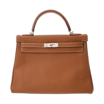 エルメス ケリー 32 内縫い 2WAY ゴールド クシュベル レディース バッグ 【中古】【bag】