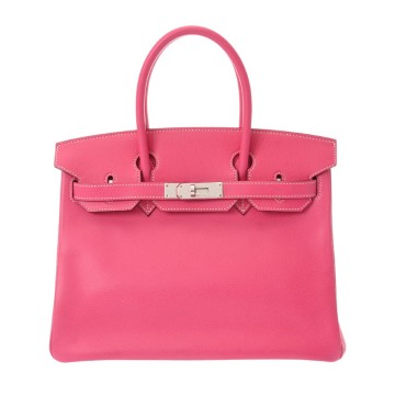 エルメス バーキン 30 キャンディ ローズティリアン/ルビー ヴォーエプソン レディース バッグ 【中古】【bag】