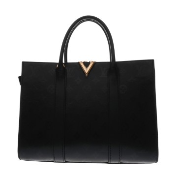 ルイ ヴィトン ヴェリートート MM 2WAY ノワール M42886 グレインレザー/スムースレザー レディース バッグ 【中古】【bag】