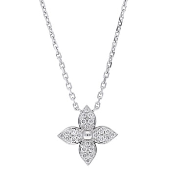 ルイ ヴィトン スター ブロッサム ネックレス ゴ K18ホワイトゴールド WG レディース ジュエリー 【中古】【jewelry】
