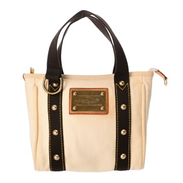 ルイ ヴィトン アンティグア カバ PM ベージュ M40039 キャンバス レディース バッグ 【中古】【bag】
