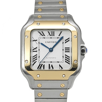 カルティエ サントス ドゥ カルティエ MM W2SA0016 シルバー メンズ 時計 【中古】【wristwatch】