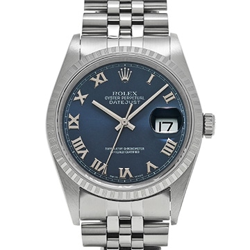 ロレックス デイトジャスト 16220 ブルー メンズ 時計 【中古】【wristwatch】