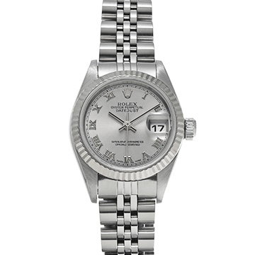ロレックス デイトジャスト 79174 グレー レディース 時計 【中古】【wristwatch】