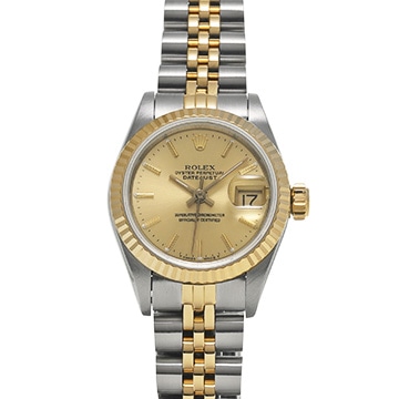 ロレックス デイトジャスト  69173 シャンパン レディース 時計 【中古】【wristwatch】