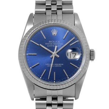 ロレックス デイトジャスト 16234 ブルー メンズ 時計 【中古】【wristwatch】