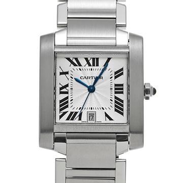 カルティエ タンク フランセーズ LM W51002Q3 シルバー メンズ 時計 【中古】【wristwatch】