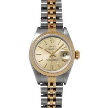 ロレックス デイトジャスト 69173 シャンパン レディース 時計 【中古】【wristwatch】