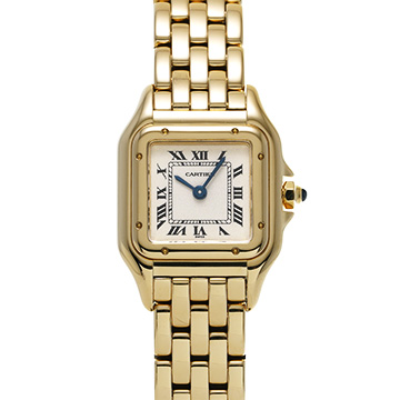カルティエ パンテール SM W25022B9 アイボリー レディース 時計 【中古】【wristwatch】