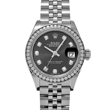 ロレックス デイトジャスト 279384G グレー/ダイヤモンド レディース 時計 【中古】【wristwatch】