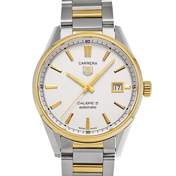 タグ ホイヤー カレラ キャリバー5 WAR215B.BD0783 シルバー メンズ 時計 【中古】【wristwatch】