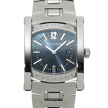 ブルガリ アショーマ AA39S ブルーグレー ユニセックス 時計 【中古】【wristwatch】