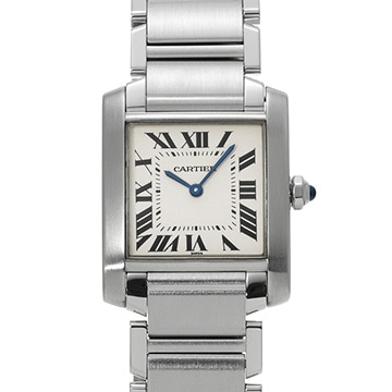 カルティエ タンクフランセーズ MM W51003Q3 シルバー レディース 時計 【中古】【wristwatch】
