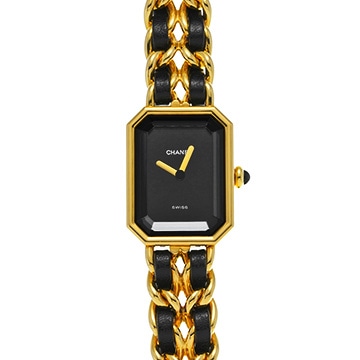 シャネル プルミエール XL H0001 ブラック レディース 時計 【中古】【wristwatch】