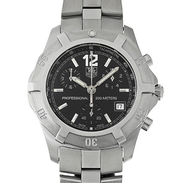 タグ ホイヤー 2000 エクスクルーシブ クロノグラフ CN1110.BA0337 ブラック メンズ 時計 【中古】【wristwatch】