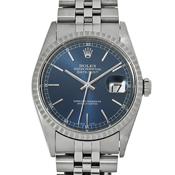 ロレックス デイトジャスト 16220 ブルー メンズ 時計 【中古】【wristwatch】