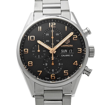 タグ ホイヤー カレラ キャリバー16 クロノグラフ デイデイト CV2A1AB.BA0738 ブラック メンズ 時計 【中古】【wristwatch】