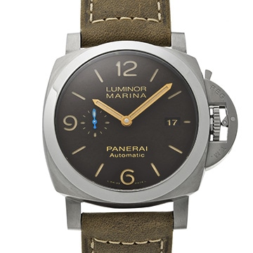 パネライ ルミノールマリーナ 1950 3デイズ オートマティック チタニオ PAM01351 ブラウン メンズ 時計 【中古】【wristwatch】