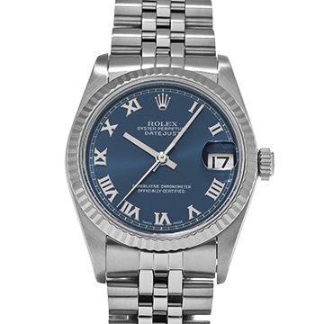 ロレックス デイトジャスト 78274 ブルー ユニセックス 時計 【中古】【wristwatch】