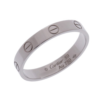 カルティエ ミニラブリング #59 シルバー K18ホワイトゴールド WG レディース ジュエリー 【中古】【jewelry】