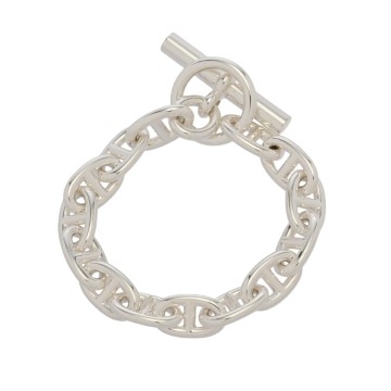 エルメス シェーヌダンクル  ブレスレット MM 14コマ シルバー シルバー925 ユニセックス ジュエリー 【中古】【jewelry】