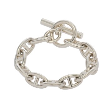 エルメス シェーヌダンクル  ブレスレット GM 11コマ シルバー シルバー925 ユニセックス ジュエリー 【中古】【jewelry】
