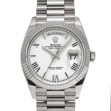 ロレックス デイデイト 36 128239 ホワイト メンズ 時計 【中古】【wristwatch】