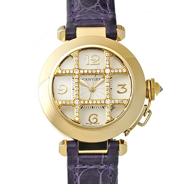 カルティエ パシャ グリッド ドゥ カルティエ 32mm WJ111256 シルバー レディース 時計 【中古】【wristwatch】