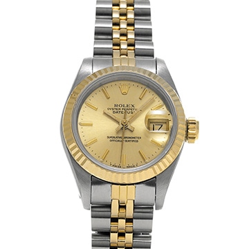 ロレックス デイトジャスト  69173 シャンパン レディース 時計 【中古】【wristwatch】