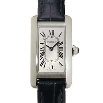 カルティエ タンク アメリカン SM WSTA0016 シルバー レディース 時計 【中古】【wristwatch】